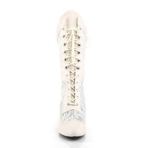 DIVINE-1050 Pleaser Pink Label 3 Inch Heel Ivory Fetish Shoe