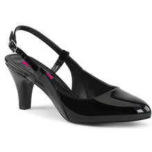 Load image into Gallery viewer, DIVINE-418 Pink Label 3&quot; Heel Black Patent Fetish Footwear