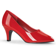 Load image into Gallery viewer, DIVINE-420 Pleaser Pink Label 3&quot; Heel Red Fetish Footwear