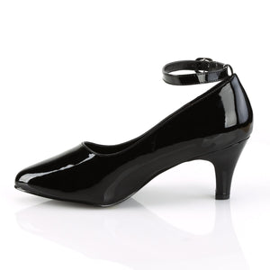 DIVINE-431 Pink Label 3" Heel Black Patent Fetish Footwear