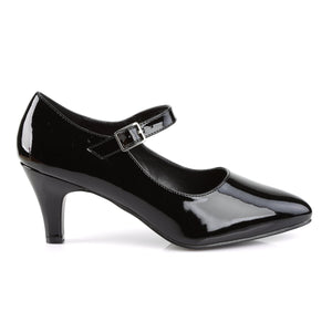 DIVINE-440 Pink Label 3" Heel Black Patent Fetish Footwear