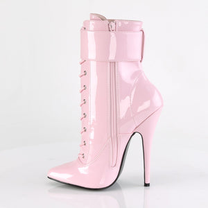 DOMINA-1023 Devious Fetish Heel 6 Inch Baby Pink Kinky Boots