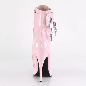 DOMINA-1023 Devious Fetish Heel 6 Inch Baby Pink Kinky Boots