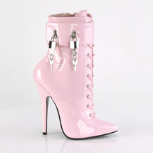 Load image into Gallery viewer, DOMINA-1023 Devious Fetish Heel 6 Inch Baby Pink Kinky Boots