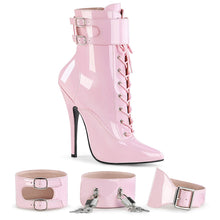 Load image into Gallery viewer, DOMINA-1023 Devious Fetish Heel 6 Inch Baby Pink Kinky Boots