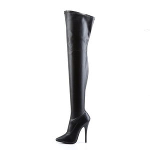 DOMINA-3000 Devious 6" Heel Black Stretch Matt Kinky Boots