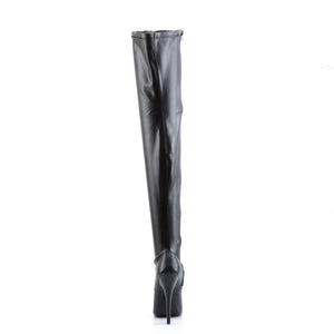 DOMINA-3000 Devious 6" Heel Black Stretch Matt Kinky Boots