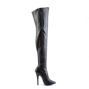 DOMINA-3000 Devious 6" Heel Black Stretch Matt Kinky Boots