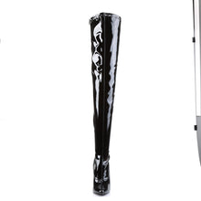 Load image into Gallery viewer, DOMINA-3000 Devious 6 Inch Heel Black Patent Kinky Boots