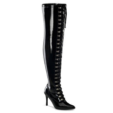 Load image into Gallery viewer, DOMINATRIX-3024X Funtasma 6&quot; Black Patent Wide Width Boots