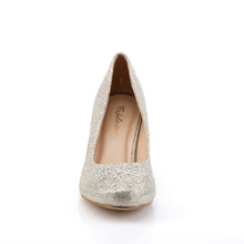 Load image into Gallery viewer, DORIS-06 Fetish Heels Nude Glitter Mesh Fabric Sexy Shoes