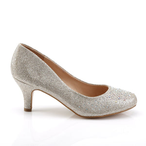 DORIS-06 Fetish Heels Nude Glitter Mesh Fabric Sexy Shoes