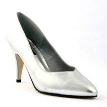 Load image into Gallery viewer, DREAM-420W Pleaser 4 Inch Heel Silver Fetish Footwear