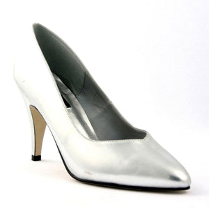 DREAM-420W Pleaser 4 Inch Heel Silver Fetish Footwear