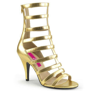 DREAM-438 Pink Label 4" Heel Gold Metallic Fetish Footwear