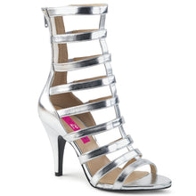 Load image into Gallery viewer, DREAM-438 Pleaser Pink Label 4&quot; Heel Silver Fetish Footwear