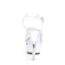 Load image into Gallery viewer, ECHOLITE-208 6&quot; Heel Clear &amp; White Glow Pole Dancer Platform