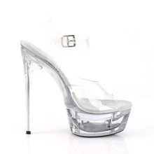 Load image into Gallery viewer, ECLIPSE-608DM Pleaser 6.5&quot; Heel Clear Pole Dancing Platforms