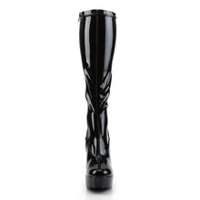 Load image into Gallery viewer, ELECTRA-2000Z 5&quot; Black Stretch Patent Pole Dancer Platforms