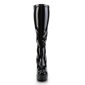 ELECTRA-2000Z 5" Black Stretch Patent Pole Dancer Platforms