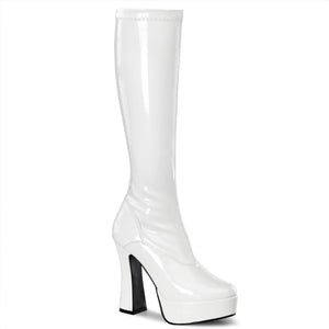 ELECTRA-2000Z 5" Heel White Patent Pole Dancing Platforms