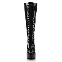 Load image into Gallery viewer, ELECTRA-2020 5 Inch Heel Black Patent Pole Dancing Platforms