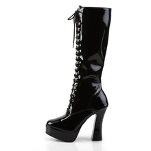 Load image into Gallery viewer, ELECTRA-2020 5 Inch Heel Black Patent Pole Dancing Platforms