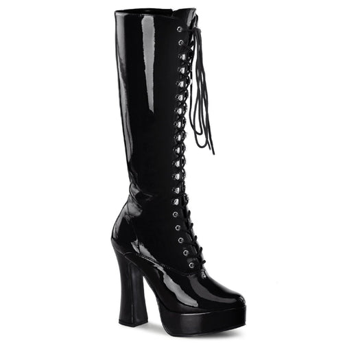 ELECTRA-2020 5 Inch Heel Black Patent Pole Dancing Platforms