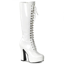 Load image into Gallery viewer, ELECTRA-2020 5 Inch Heel White Patent Pole Dancing Platforms