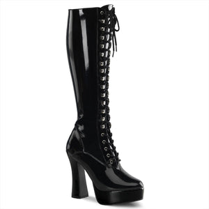 ELECTRA-2023 5" Black Stretch Patent Pole Dancer Platforms