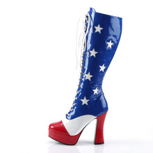 Load image into Gallery viewer, ELECTRA-2030 Funtasma 5&quot; Heel Blue and White Women&#39;s Boots