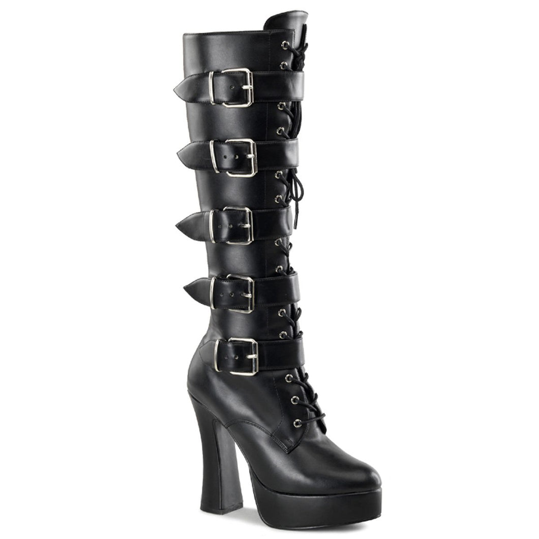 ELECTRA-2042 Pleaser 5 Inch Heel Black Pole Dancer Platforms