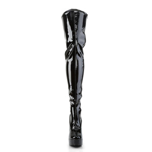 ELECTRA-3000Z 5" Black Stretch Patent Pole Dancer Platforms