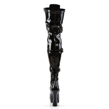 Load image into Gallery viewer, ELECTRA-3028 5&quot; Black Stretch Patent Pole Dancer Platforms