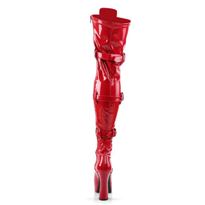 ELECTRA-3028 Pleaser 5 Inch Heel Red Pole Dancing Platforms