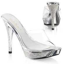 Load image into Gallery viewer, ELEGANT-401 Posing Competition Clear Silver Sexy Shoes