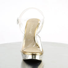 Load image into Gallery viewer, ELEGANT-408 Posing Competition Heel Clear Gold Sexy Shoes