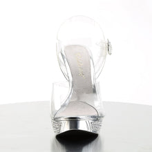 Load image into Gallery viewer, ELEGANT-408 Posing Competition Heel Clear Silver Sexy Shoes