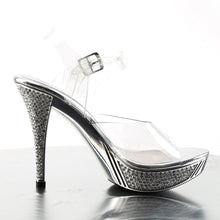 Load image into Gallery viewer, ELEGANT-408 Posing Competition Heel Clear Silver Sexy Shoes