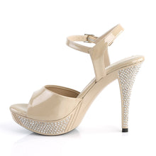 Load image into Gallery viewer, ELEGANT-409 Fabulicious 4.5 Inch Heel Cream Patent Sexy Shoe