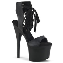 Load image into Gallery viewer, ESTEEM-700-14 Pleaser 7 Inch Heel Black Pole Dancer Platform