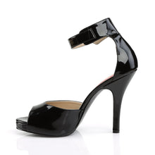 Load image into Gallery viewer, EVE-02 Pleaser Pink Label 5&quot; Heel Black Patent Platform Shoe