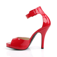 Load image into Gallery viewer, EVE-02 Pleaser Pink Label 5 Inch Heel Red Platform Shoes