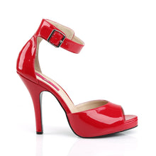 Load image into Gallery viewer, EVE-02 Pleaser Pink Label 5 Inch Heel Red Platform Shoes