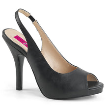 Load image into Gallery viewer, EVE-04 Pleaser Pink Label 5 Inch Heel Black Platform Shoes