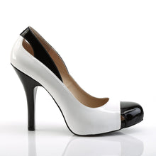 Load image into Gallery viewer, EVE-07 Pink Label 5&quot; Heel White &amp; Black Platform Shoes