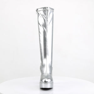 EXOTICA-2000 Funtasma 4 Inch Heel Silver Women's Boots