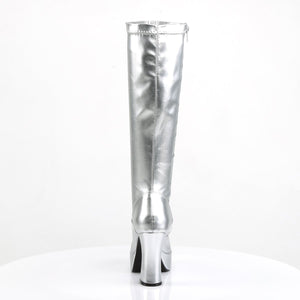 EXOTICA-2000 Funtasma 4 Inch Heel Silver Women's Boots