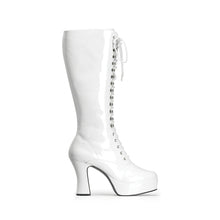 Load image into Gallery viewer, EXOTICA-2020 Funtasma 4 Inch Heel White Patent Women&#39;s Boots