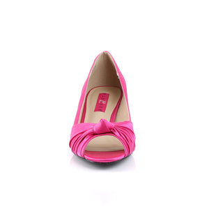 FAB-422 Pink Label 2Inch Heel Hot Pink Satin Fetish Footwear